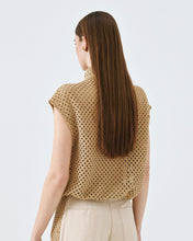 Load image into Gallery viewer, ACCESS - Crochet Sleeveless Jacket - Beige