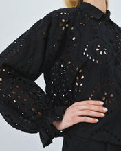Load image into Gallery viewer, ACCESS - Broderie Anglaise Blouse - Black