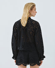 Load image into Gallery viewer, ACCESS - Broderie Anglaise Blouse - Black