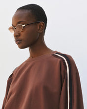 Load image into Gallery viewer, ACCESS - Sweatshirt with Stripe Detail - Coffee