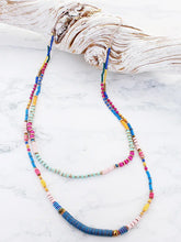 Load image into Gallery viewer, SUZIE BLUE - Beaded Double Hoop Earrings- Multicolour AY1607