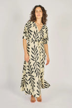 Load image into Gallery viewer, Traffic People - Before Midnight Charlie Wrap Dress - Black & Cream