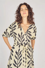 Load image into Gallery viewer, Traffic People - Before Midnight Charlie Wrap Dress - Black & Cream