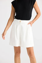 Load image into Gallery viewer, Brave+True - Origami Shorts - White
