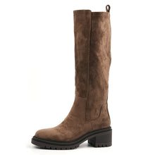 Load image into Gallery viewer, Lunar - Kim Long Faux Suede Boot - Taupe