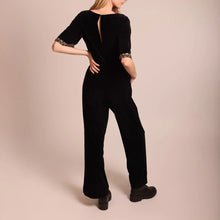 Load image into Gallery viewer, Traffic People - No Going Back Jumpsuit - Black Velvet