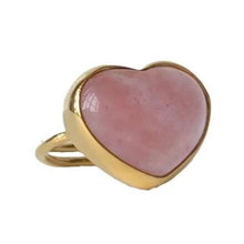 Load image into Gallery viewer, IBU - RN03 Big Heart Ring Cherry Quartz