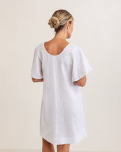 Load image into Gallery viewer, SEESAW - Flutter Linen Dress - White