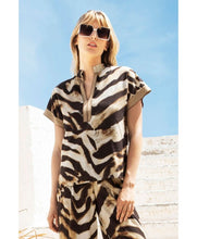 Load image into Gallery viewer, Aggel - Animal Print Top - Brown & Cream