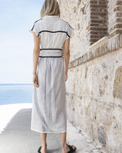 Load image into Gallery viewer, Aggel - Pinstripe Dress - Black & White