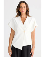 Load image into Gallery viewer, Brave+True - Origami Top - White