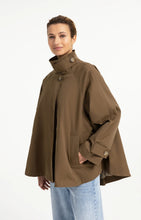 Load image into Gallery viewer, YAYA - A-line Trench Jacket - Teak Brown