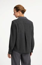 Load image into Gallery viewer, YAYA - Loose Fit Blazer with Contrast Fabric - Anthracite Melange