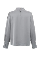 Load image into Gallery viewer, YAYA - Satin Blouse - Light Metal Grey