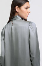 Load image into Gallery viewer, YAYA - Satin Blouse - Light Metal Grey