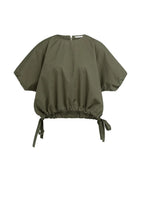 Load image into Gallery viewer, YAYA - Boxy Top with Adjustable Waist - Army Green