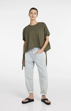 Load image into Gallery viewer, YAYA - Boxy Top with Adjustable Waist - Army Green