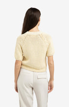 Load image into Gallery viewer, YAYA - Short Sleeve Chunky Knit - Reed Yellow Dessin