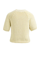 Load image into Gallery viewer, YAYA - Short Sleeve Chunky Knit - Reed Yellow Dessin