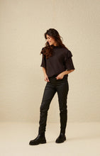 Load image into Gallery viewer, YAYA - Coated Trousers - Black