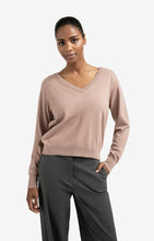Load image into Gallery viewer, YAYA - Double V Neck Sweater - Blush Pink
