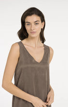 Load image into Gallery viewer, YAYA - Dress with Crinkle Texture - Washed Brown