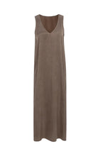 Load image into Gallery viewer, YAYA - Dress with Crinkle Texture - Washed Brown