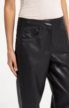 Load image into Gallery viewer, YAYA - Faux Leather Carrot fit Trousers - Hole Black