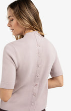 Load image into Gallery viewer, YAYA - Fine Knit with Back Buttons - Cloud Gray Purple