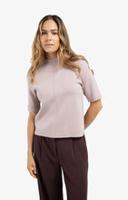 Load image into Gallery viewer, YAYA - Fine Knit with Back Buttons - Cloud Gray Purple