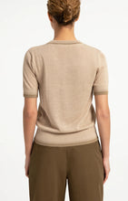 Load image into Gallery viewer, YAYA - Fine Knit Short Sleeve Sweater - Beige Melange