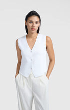 Load image into Gallery viewer, YAYA - Fine Knit Gilet - Pure White