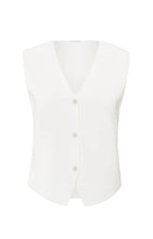 Load image into Gallery viewer, YAYA - Fine Knit Gilet - Pure White