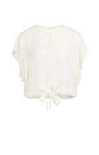 Load image into Gallery viewer, YAYA - Flowy Top with Knot Detail - Ivory White