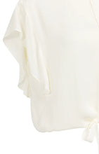 Load image into Gallery viewer, YAYA - Flowy Top with Knot Detail - Ivory White