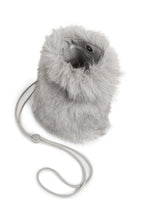 Load image into Gallery viewer, YAYA - Fluffy Phone Bag with Cord Strap - Light Grey