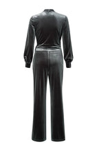 Load image into Gallery viewer, YAYA - Velvet Jumpsuit - Dark Metal Grey