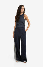 Load image into Gallery viewer, YAYA - High Waisted Pants with Side Stripe - Inkwell Blue
