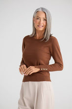 Load image into Gallery viewer, Brave & True - St James Jumper - Chocolate