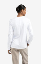 Load image into Gallery viewer, YAYA - Jersey Top with Woven Cuff - Pure White