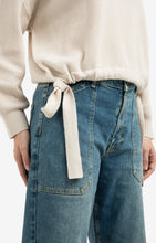Load image into Gallery viewer, YAYA - Sweater with Tie Detail - Kit Beige Melange