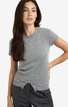 Load image into Gallery viewer, YAYA - Kitted Top with Double Hem - Medium Grey Melange