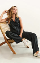 Load image into Gallery viewer, YAYA - Linen Blend Waistcoat - Washed Black