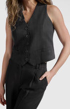 Load image into Gallery viewer, YAYA - Linen Blend Trousers - Washed Black