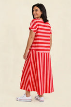 Load image into Gallery viewer, Pretty Vacant - Luna Dress in Block Stripe Pink/Red