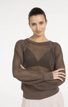 Load image into Gallery viewer, YAYA - Mesh Stitch Sweater - Washed Brown
