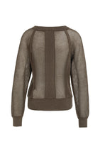 Load image into Gallery viewer, YAYA - Mesh Stitch Sweater - Washed Brown
