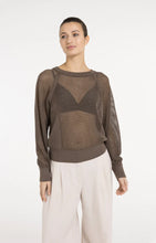 Load image into Gallery viewer, YAYA - Mesh Stitch Sweater - Washed Brown