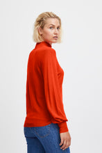 Load image into Gallery viewer, Ichi Mafa Turtle Neck Jumper ~ Orange