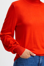 Load image into Gallery viewer, Ichi Mafa Turtle Neck Jumper ~ Orange